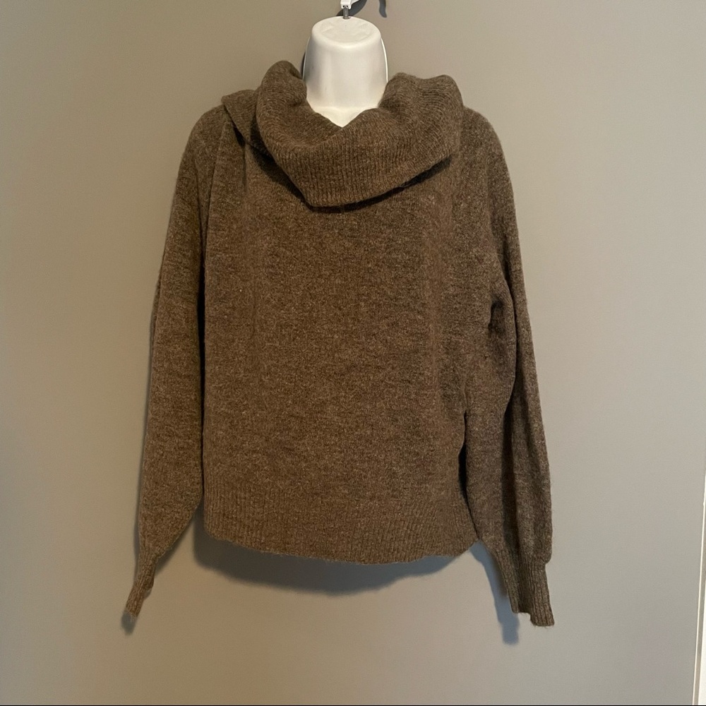 Oversized cowl neck sweater